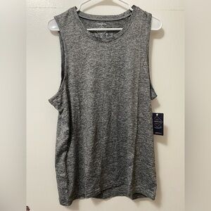 Flag & Anthem MadeFlex Men’s Crew Neck Gray Heather Sleeveless Tank Top Medium M